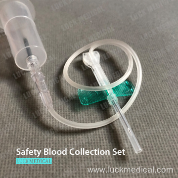 Safety Needle Setwith Holder for Blood Collection